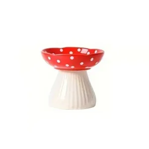 Mushroom Ceramic Pet Bowl