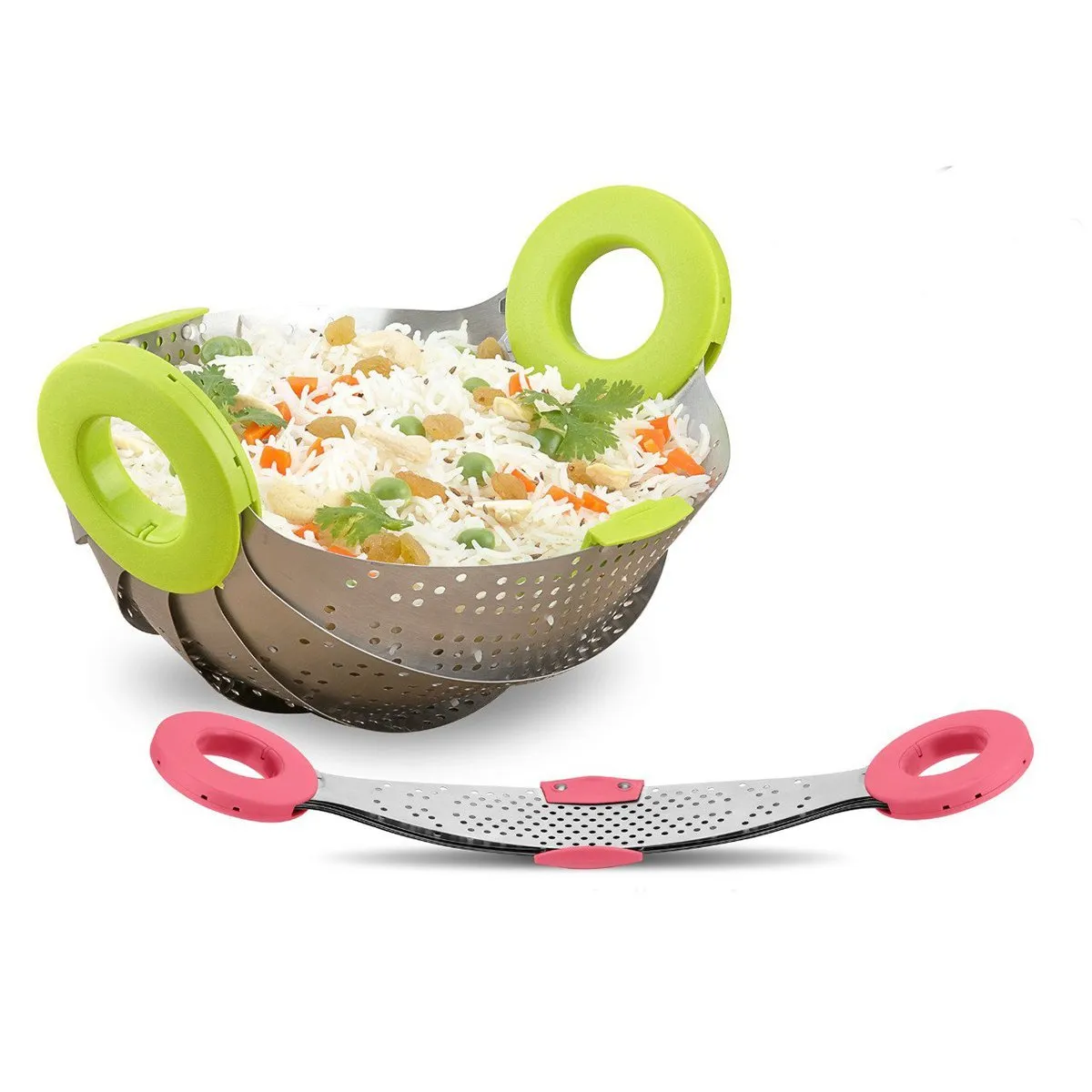 088 Plastic Colander Strainer (400ml, Multicolour)