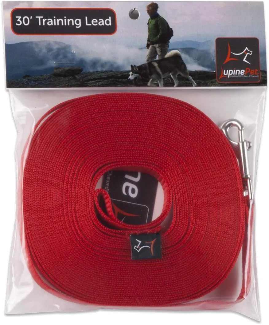 1/2in Red 30ft Training Leash