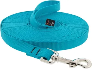 3/4in Aqua 15ft Training Leash