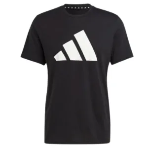 Adidas Train Essentials Feelready Logo Training Men Tennis Tee  - Black/White