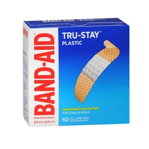 Band-Aid Tru-Stay Plastic Adhesive Bandages  60 each By Band-Aid