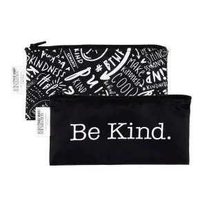 Bumkins Reusable Snack Bag, Small 2 Pk: Be Kind