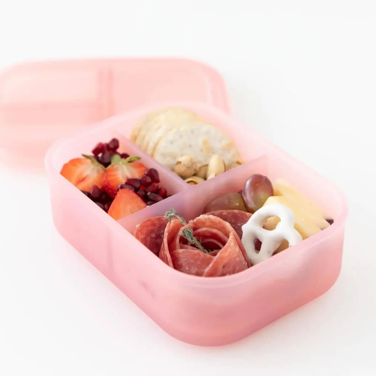 Bumkins Three Section Bento Box - Jelly Silicone