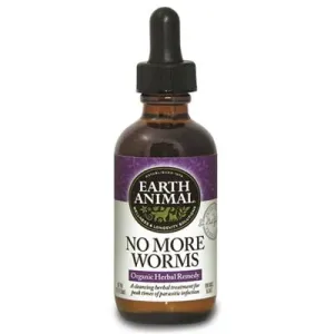 Earth Animal No More Worms 2oz - Parasitic Protection for Dogs & Cats