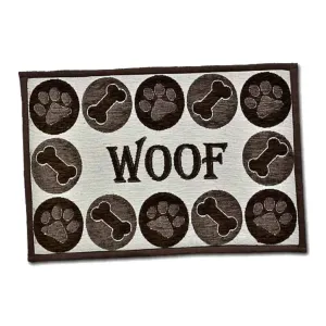 Fashion Dog Woof Chenille Mat