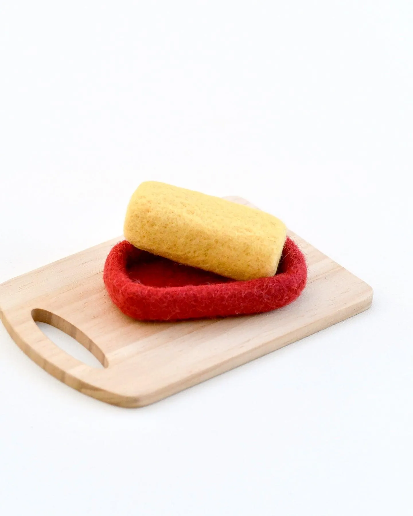 Felt Butter on Dish (2 Pieces)