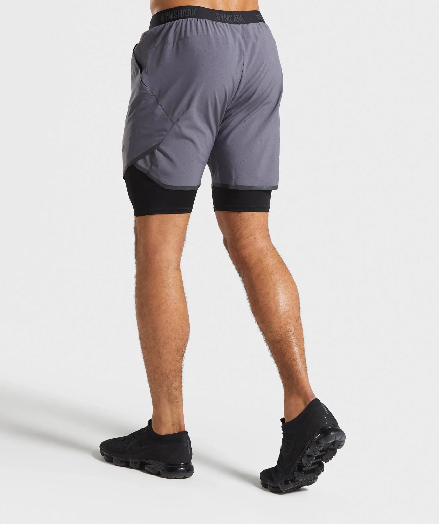 Gymshark 2 in 1 Tech Shorts - Slate Grey