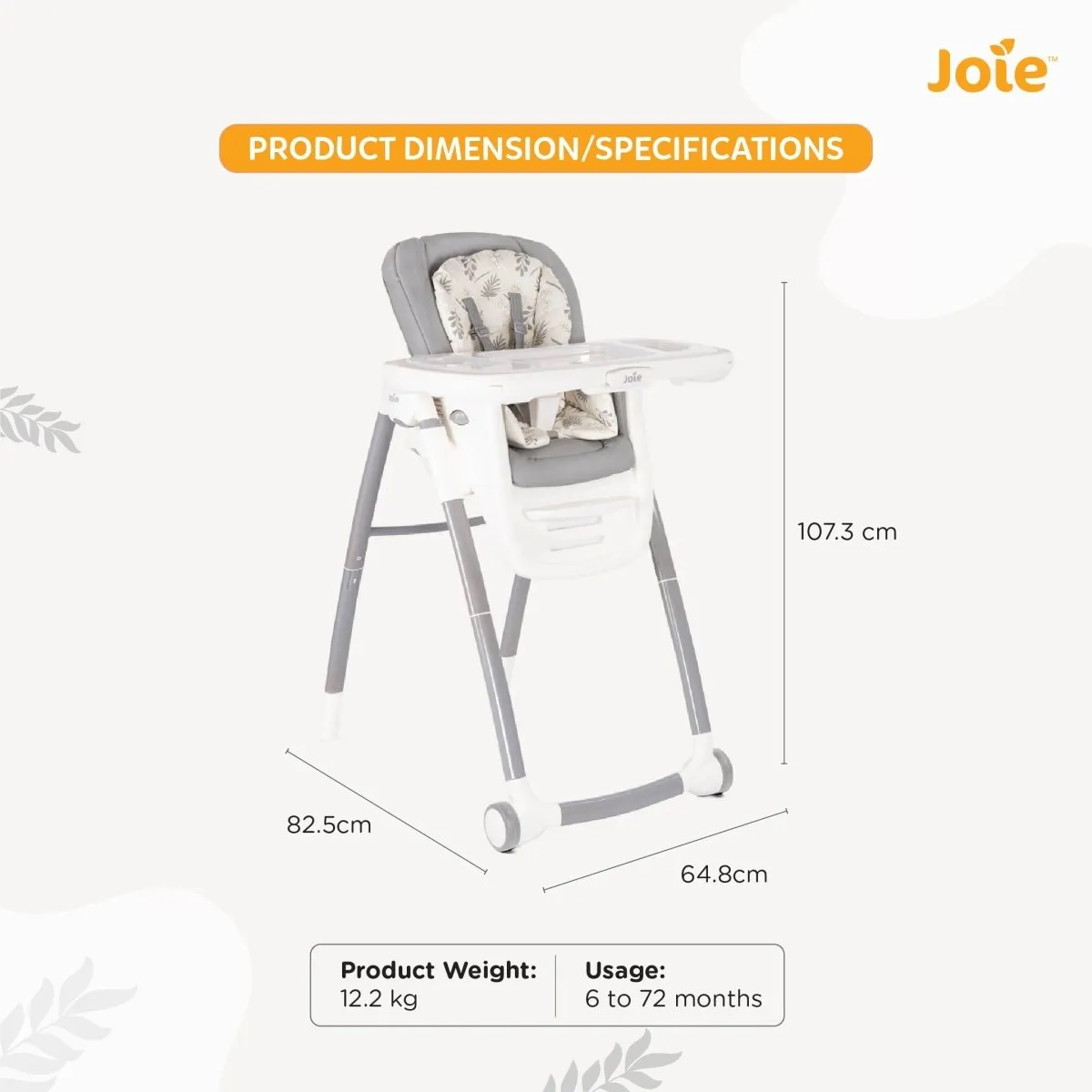 Joie Multiply 6 In 1 High Chair - Fern