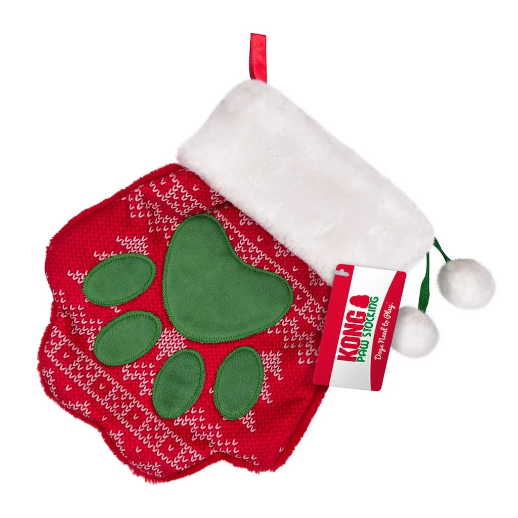 KONG Holiday Stocking Paw Large