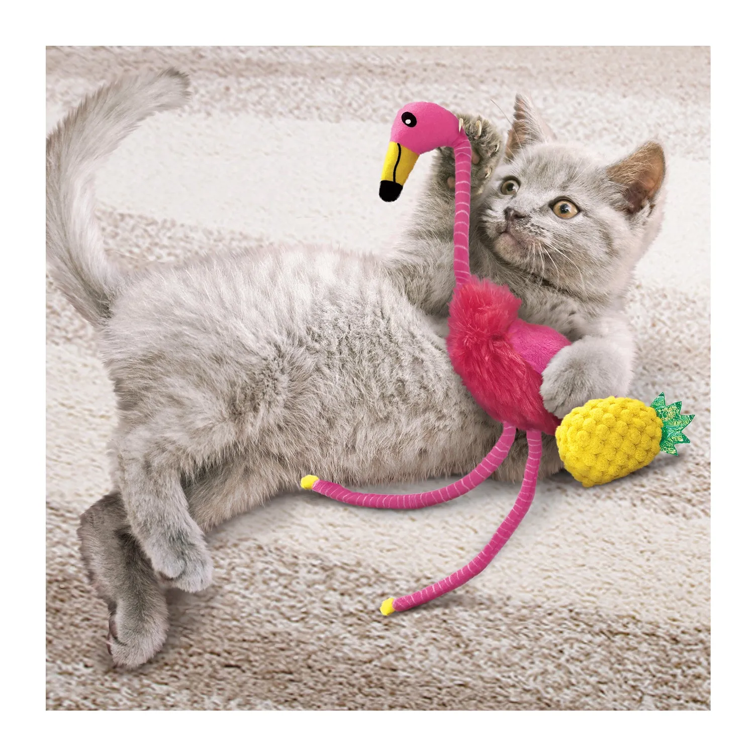 KONG Tropics Flamingo Cat Toy