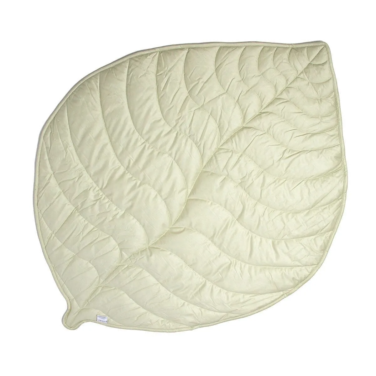 Leaf Shaped Sherpa & Cotton Baby Playmat - Pearl