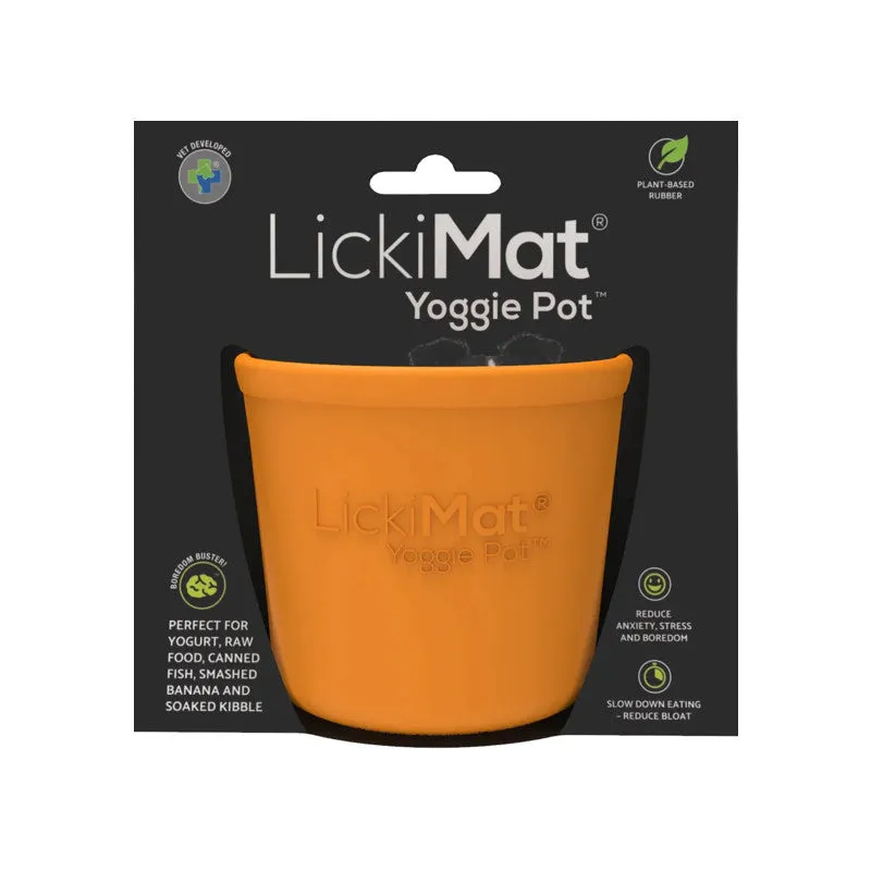 LickiMat Yoggi Pot Orange