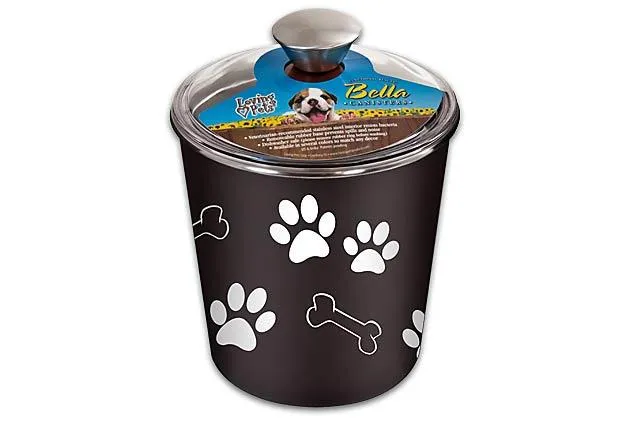 Loving Pets Bella Canister Espresso Treat Holder (Espresso)