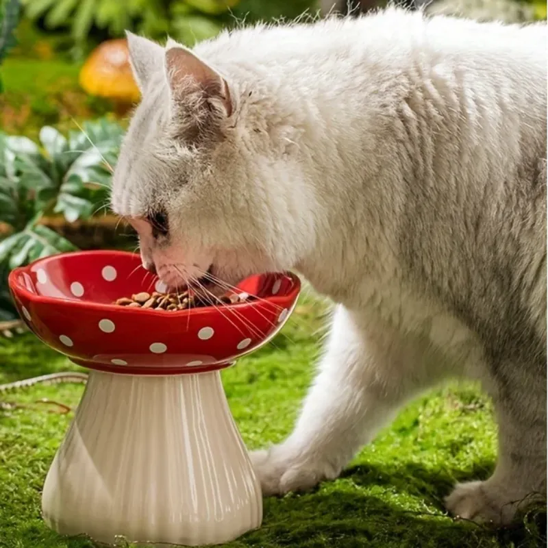 Mushroom Ceramic Pet Bowl