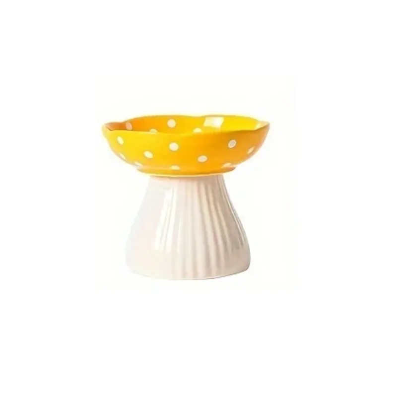 Mushroom Ceramic Pet Bowl