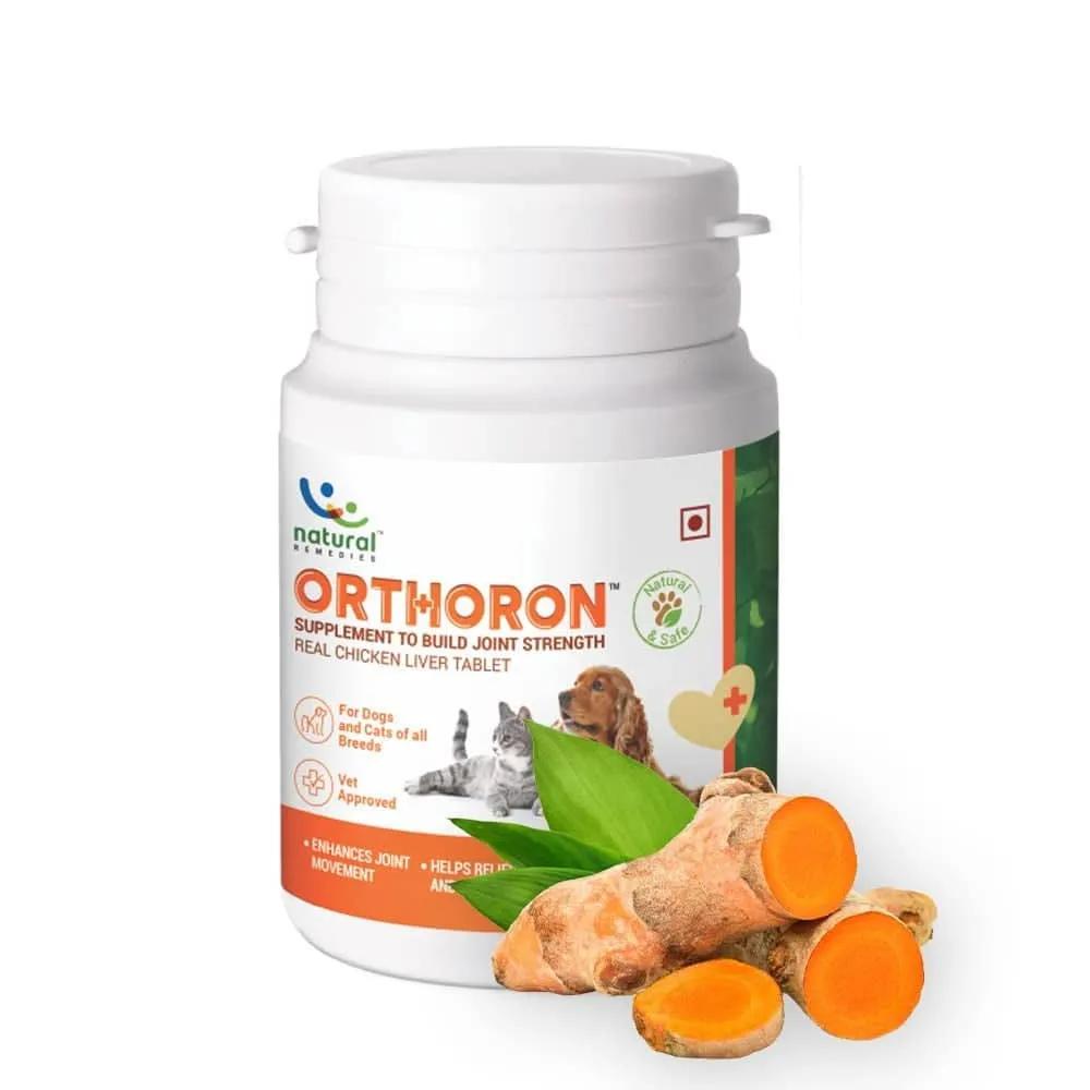 Natural Remedies Orthoron Joint Supplement Tablets for Dogs and Cats (Buy 1 Get 1) (Limited Shelf Life)