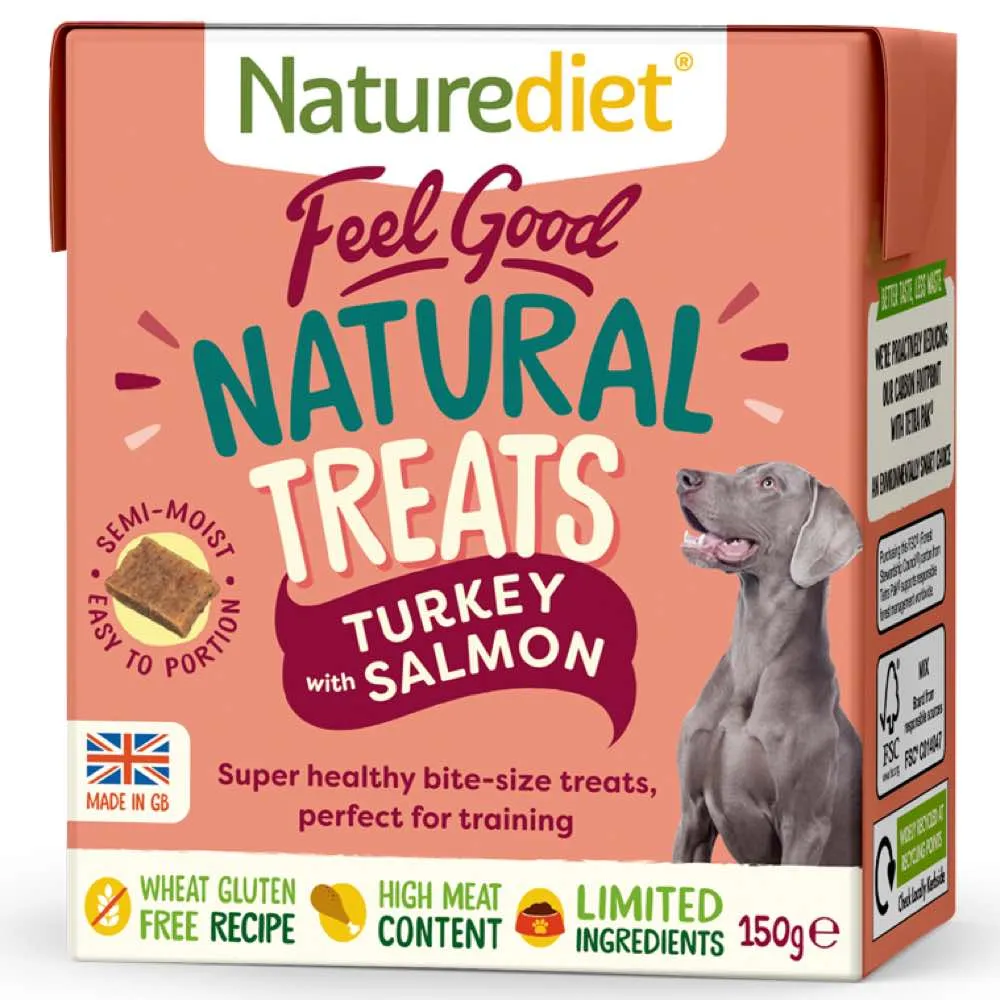 Naturediet Feel Good Natural Turkey with Salmon Dog Treats 150g