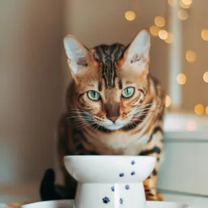 Necoichi Raised Cat Food Bowl