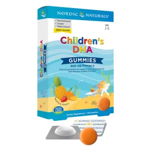 Nordic Children's DHA Gummies Tropical Punch 30 Gummies