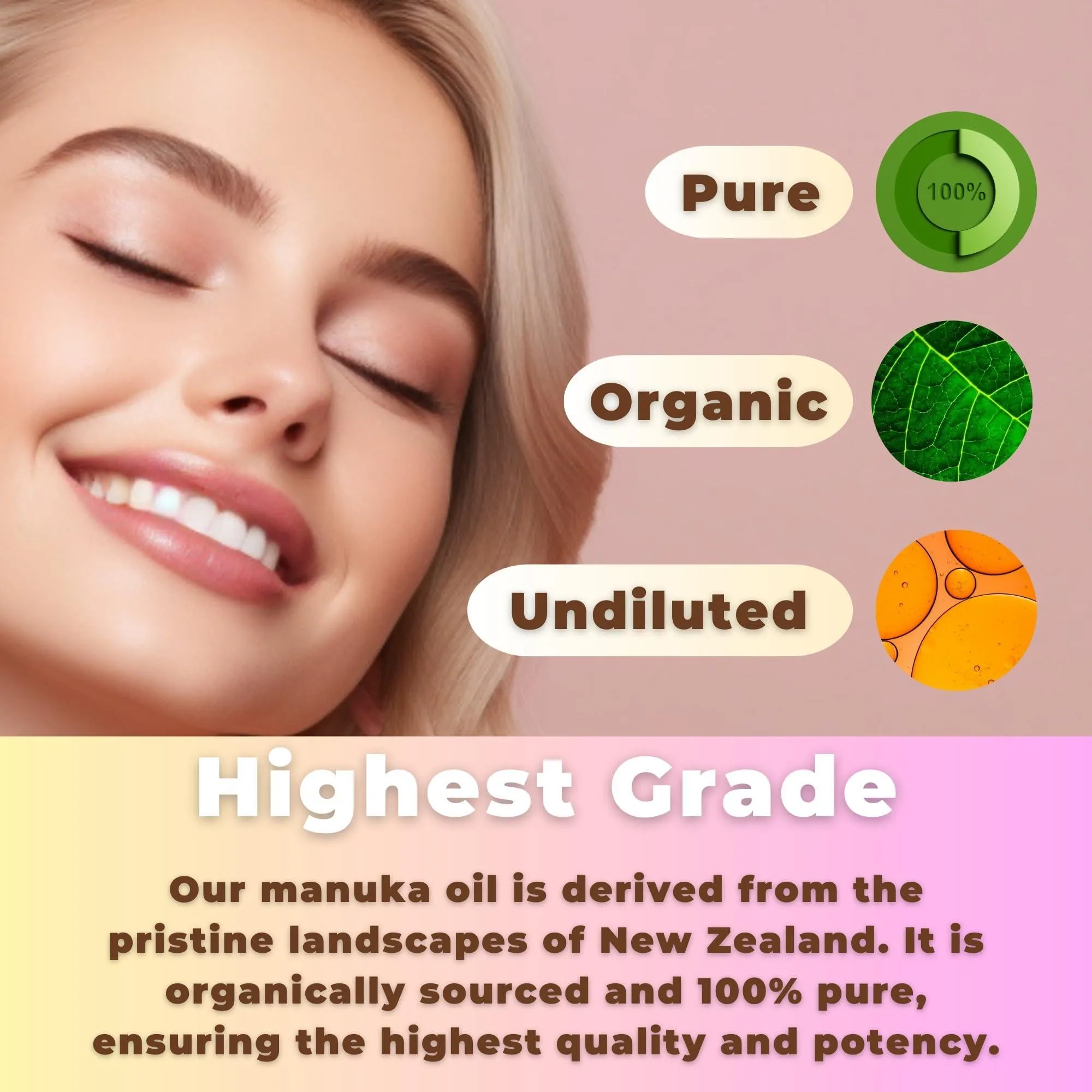 Organic Manuka Oil 1 fl oz Therapeutic Grade Manuka Honey Oil Manuka Honey