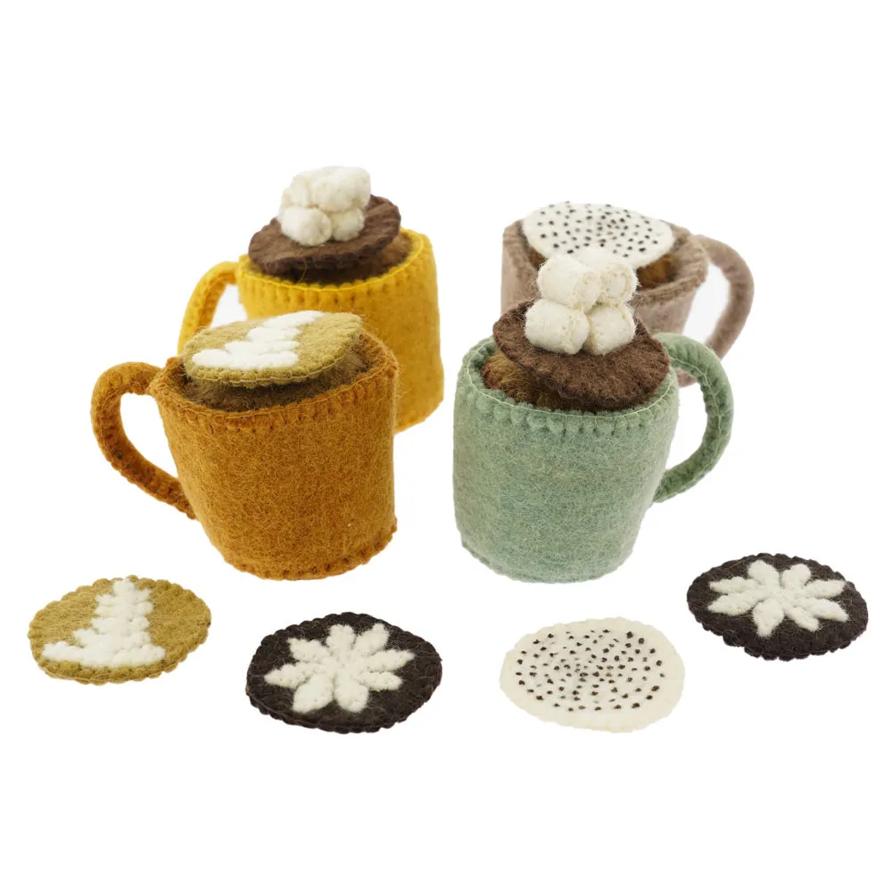 Papoose Toys Felt Tea & Coffee Set