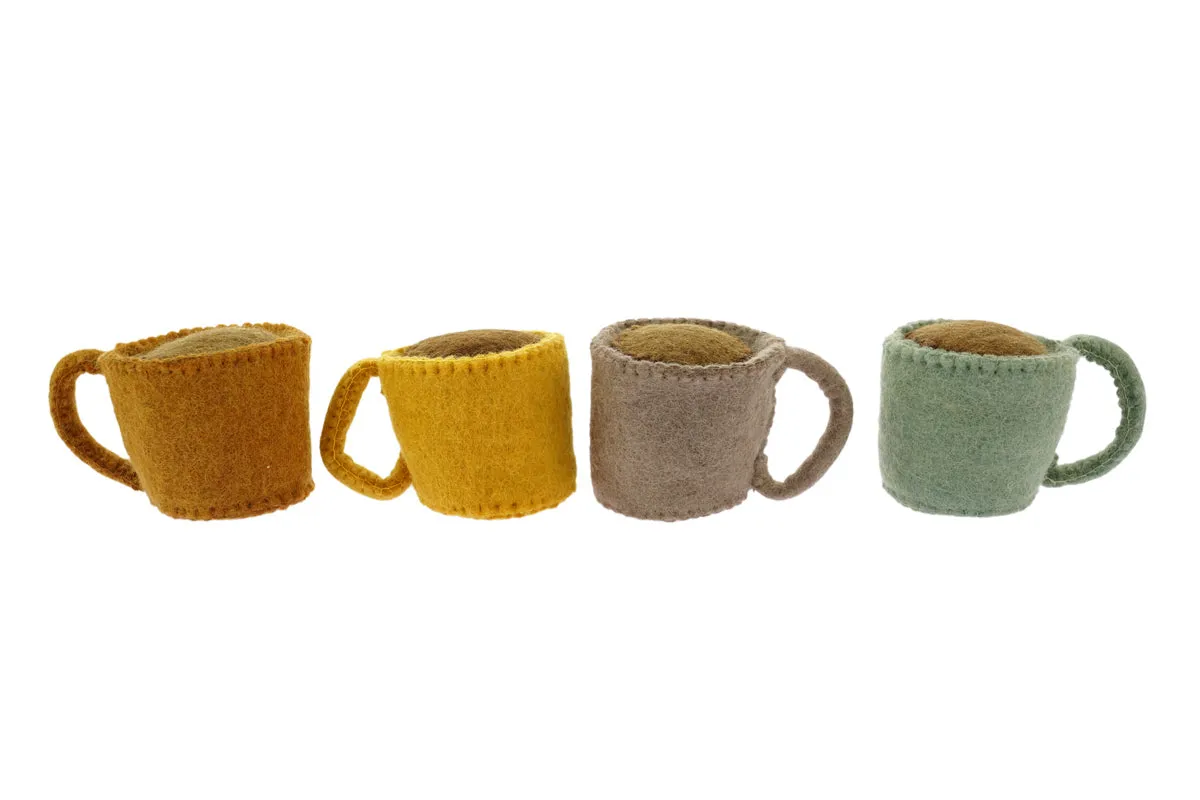 Papoose Toys Felt Tea & Coffee Set