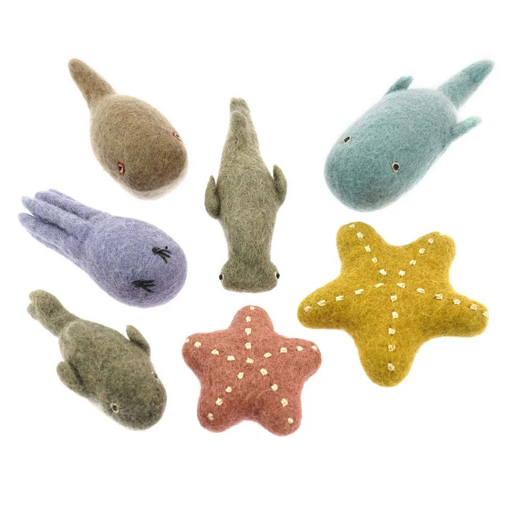 Papoose Toys Felt Whale