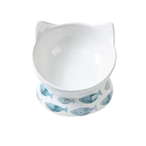 Park Life Designs Oscar Tilt Food Dish for Cats 5" Fish