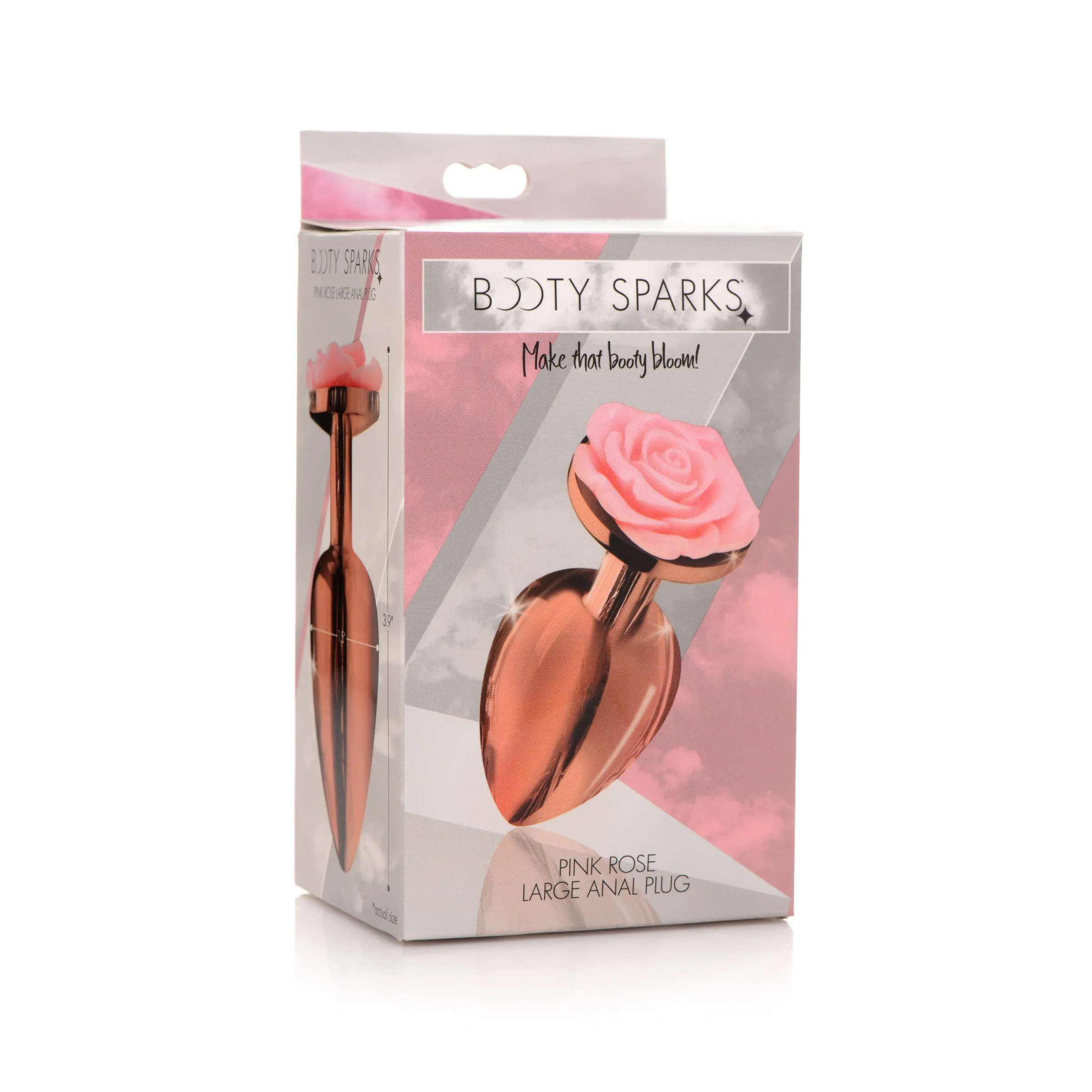 Pink Rose Gold Anal Plug - Large