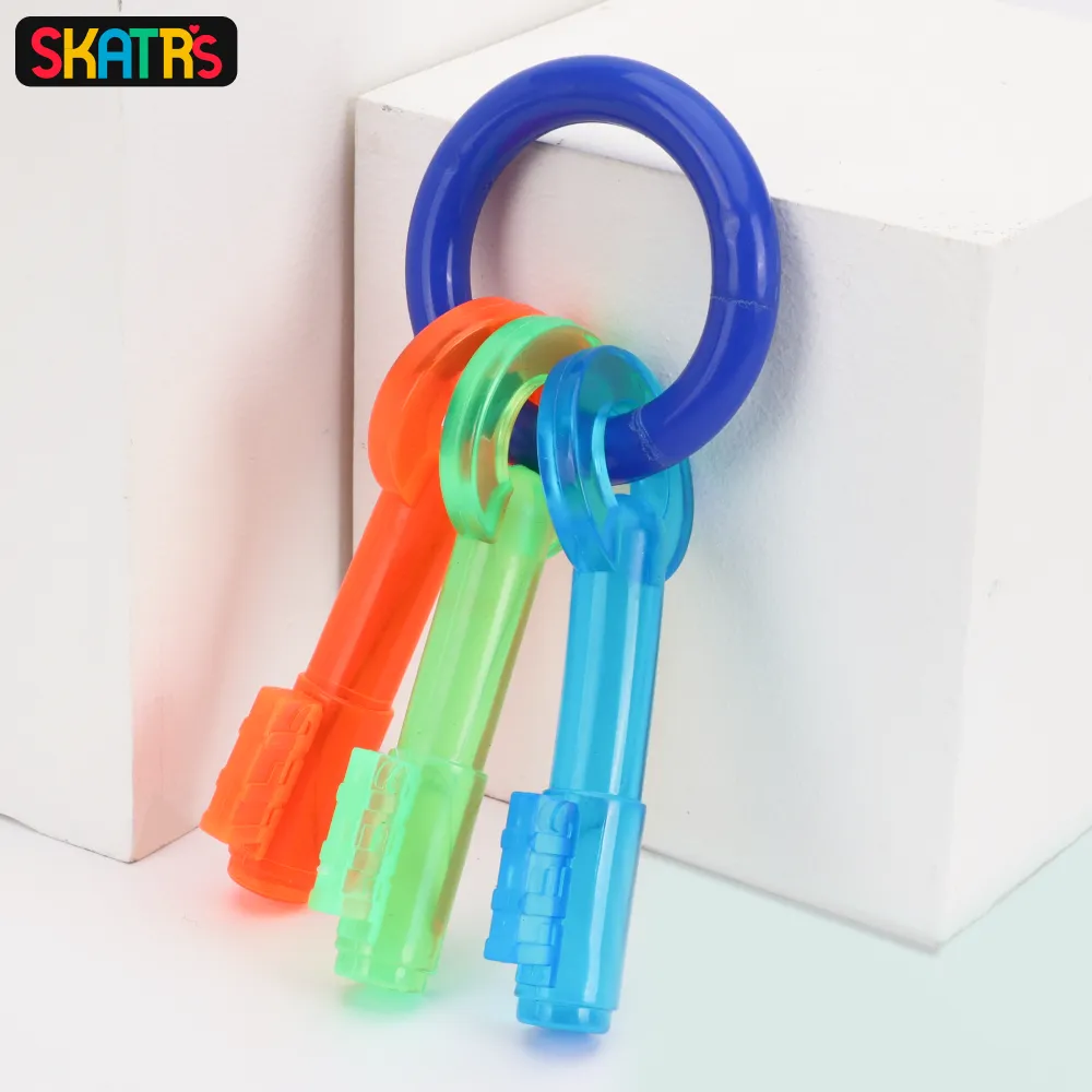 Skatrs Key Shaped Chew Teether Toy for Puppy and Dogs