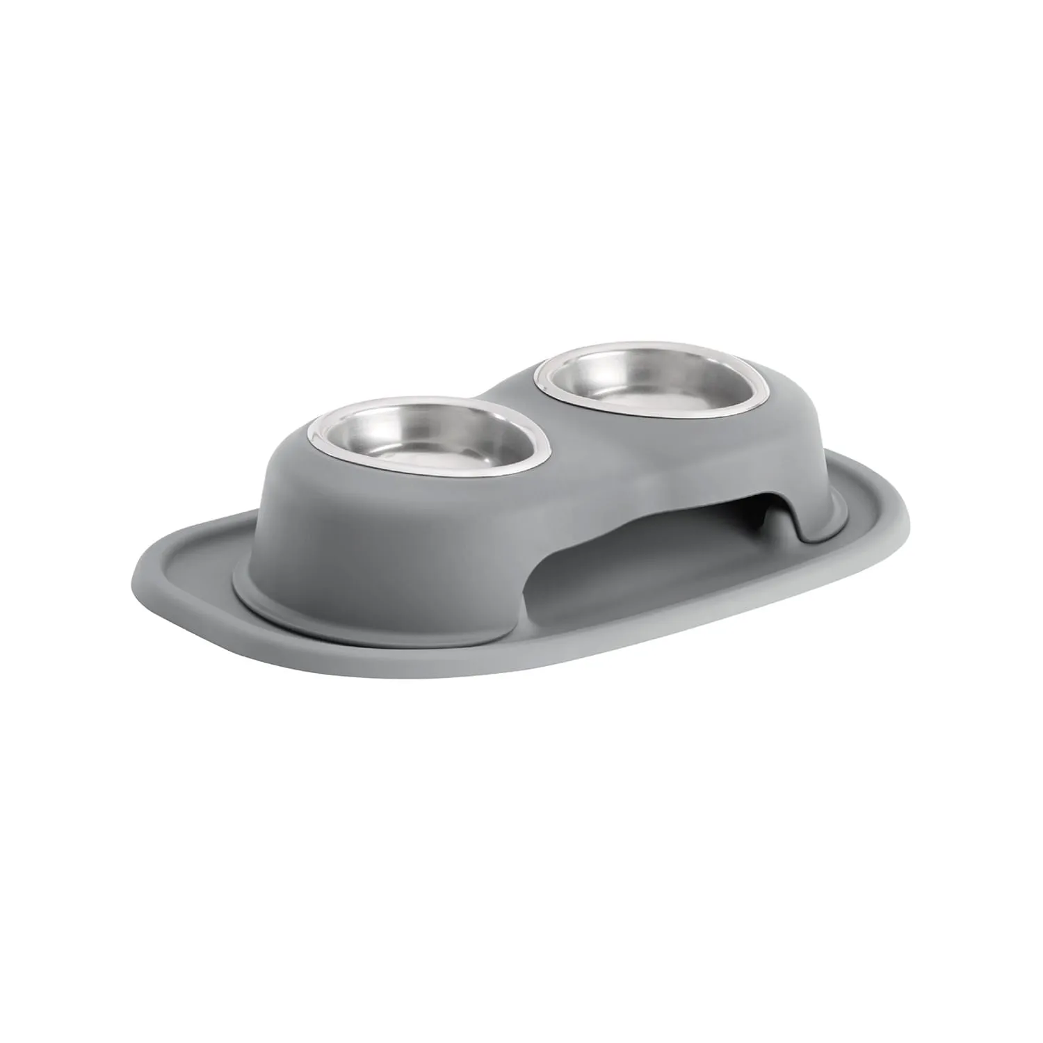 WeatherTech Double High Pet Feeding System, Stainless Steel