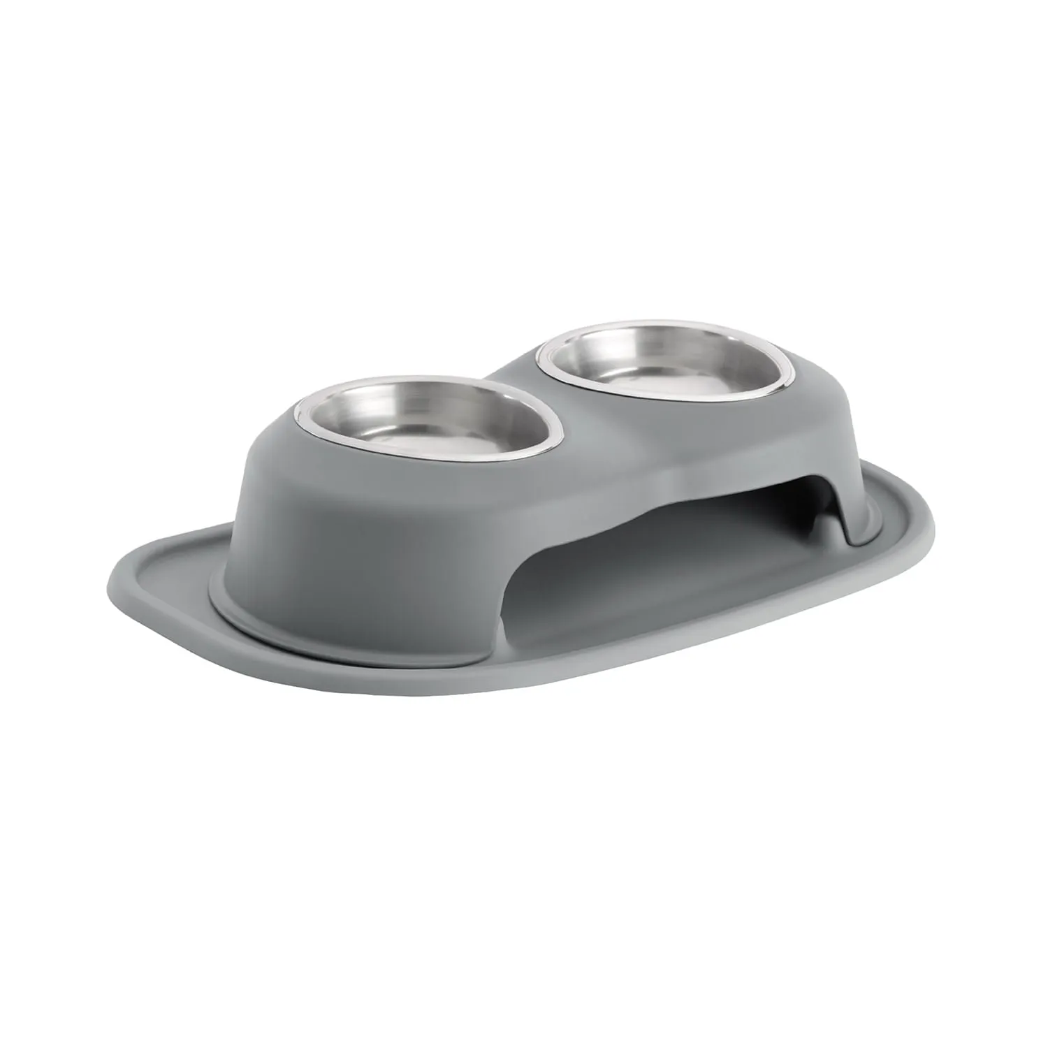 WeatherTech Double High Pet Feeding System, Stainless Steel