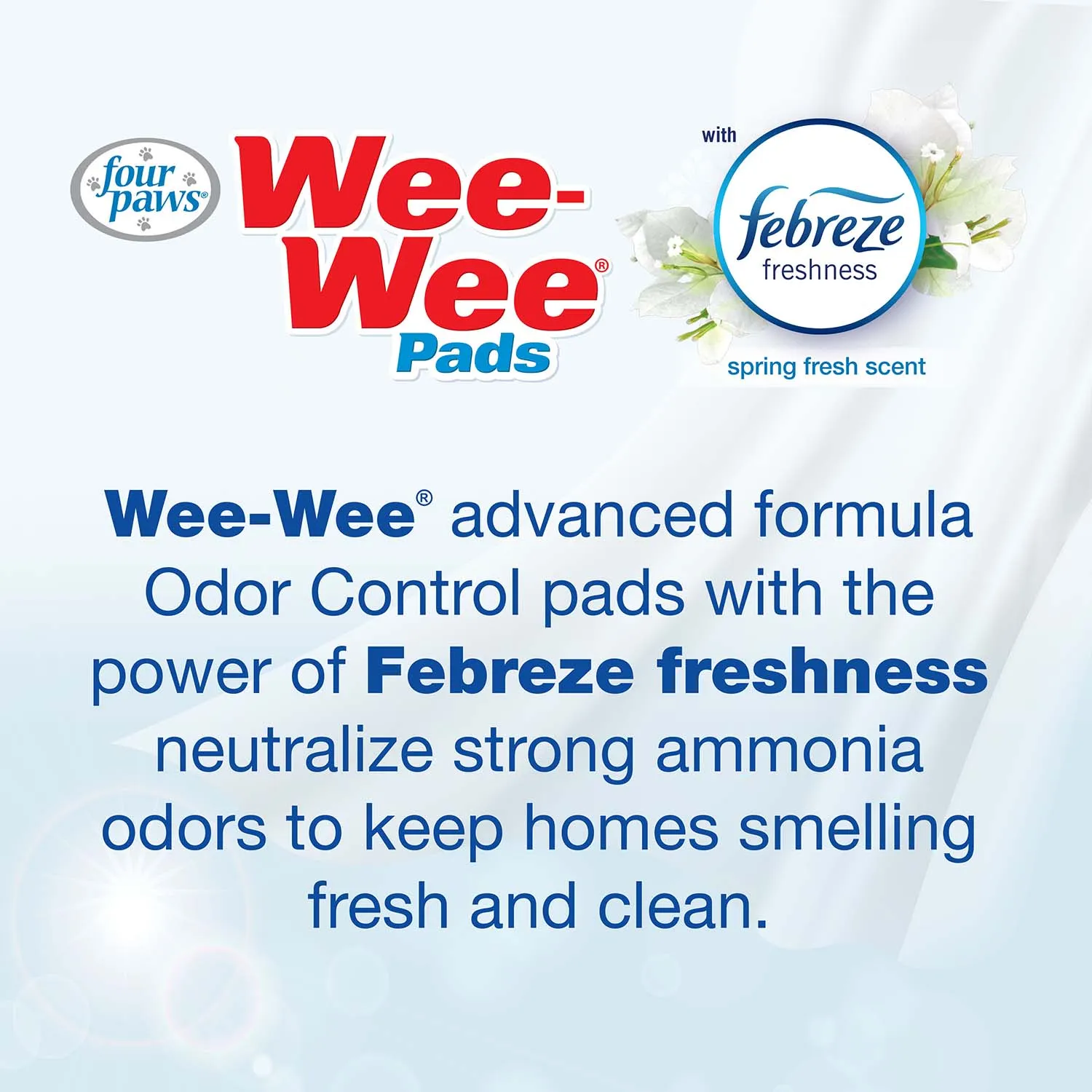 Wee-Wee Odor Control Dog Training Pads with Febreze Freshness