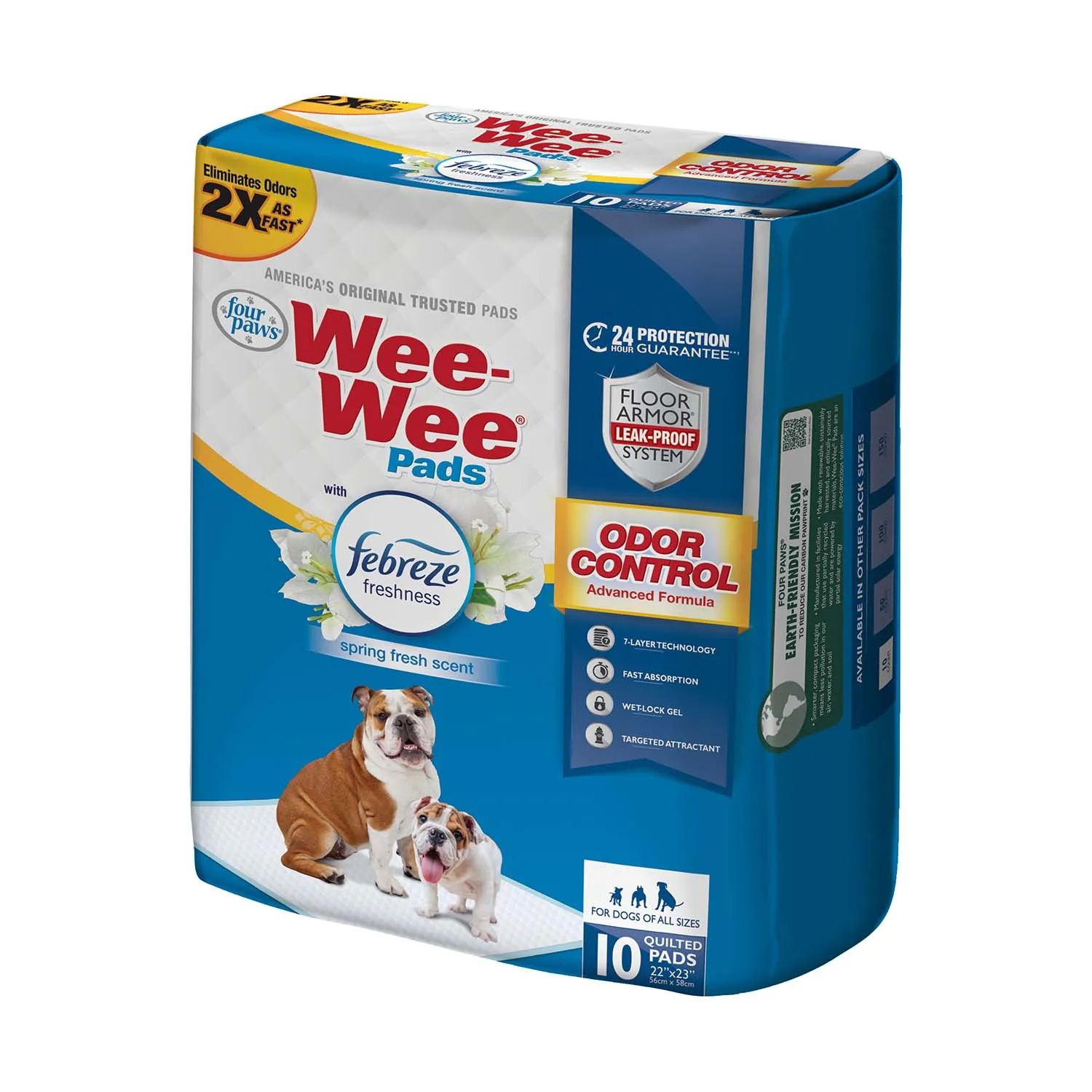 Wee-Wee Odor Control Dog Training Pads with Febreze Freshness