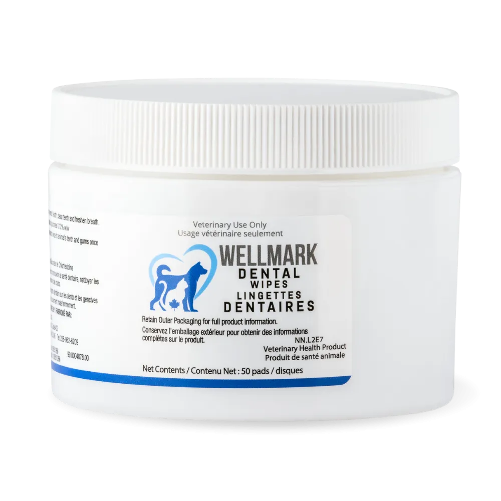 Wellmark Dental Wipes for Dogs & Cats - 50pads