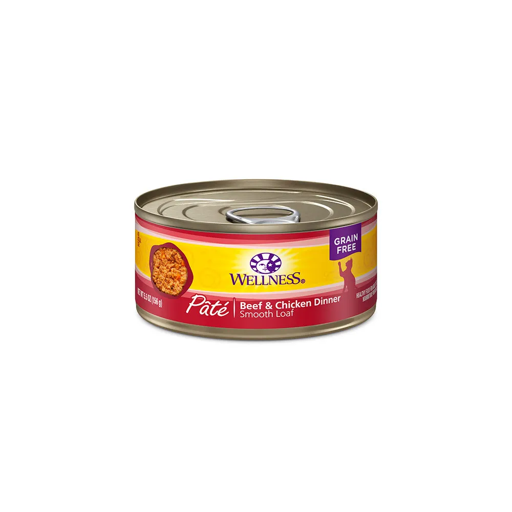 Wellness Cat Pate Beef & Chicken Dinner 5.5oz