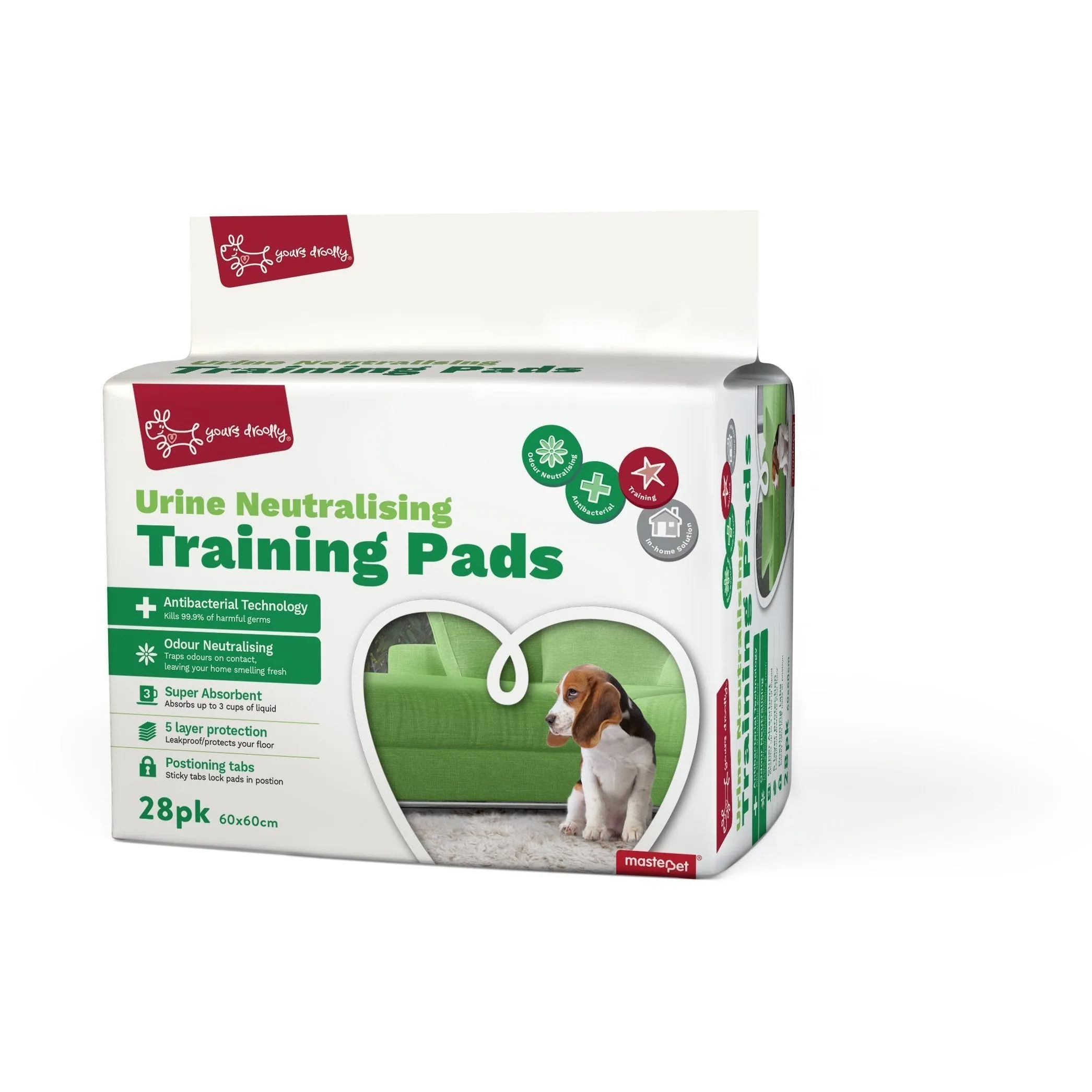 Yours Droolly Urine Neutralising Puppy Training Pads 28 Pack