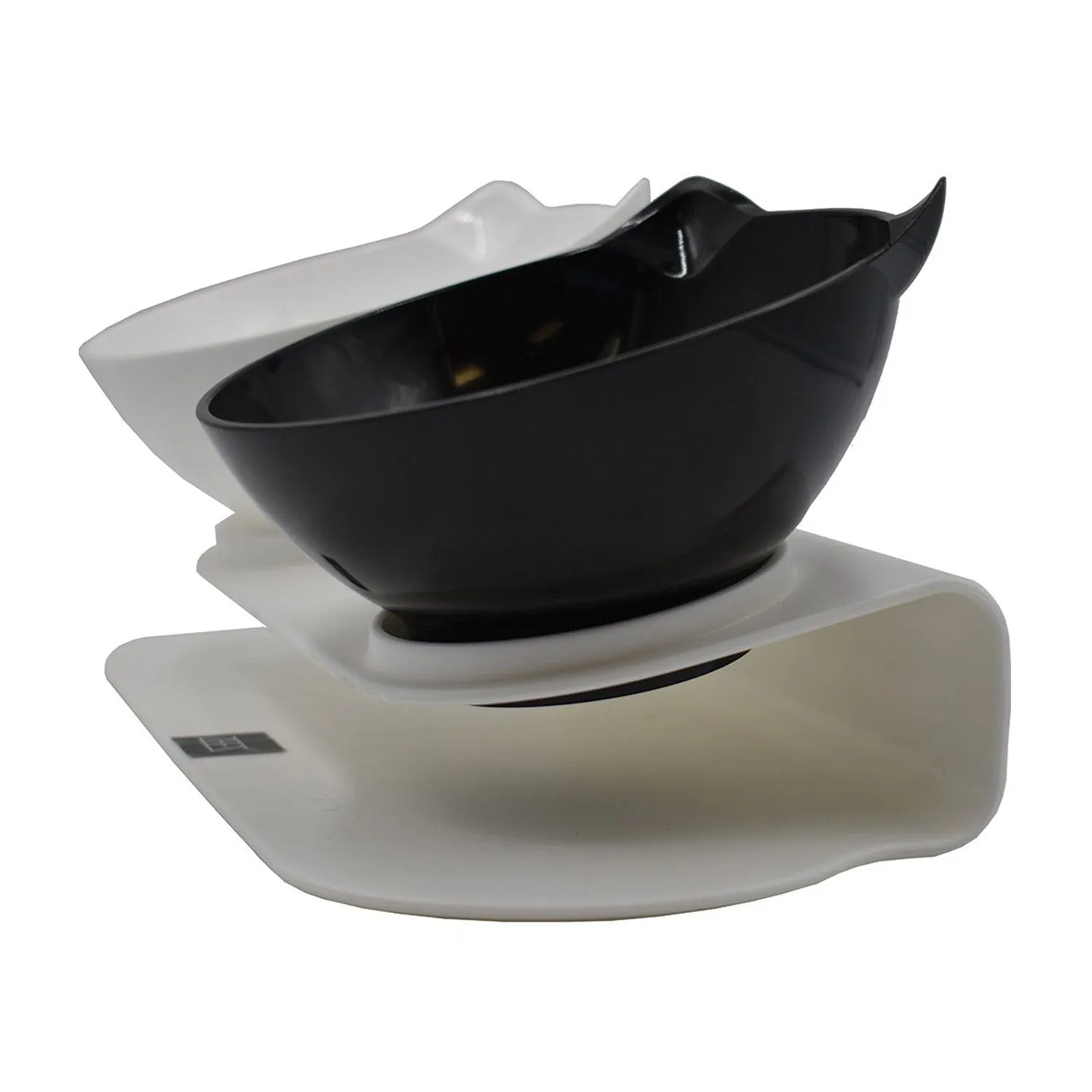 Zeez Elevated Tilted Double Cat Bowl 2x250ml