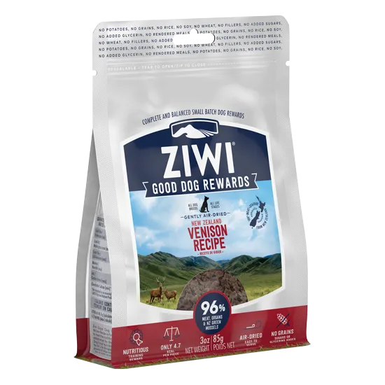 Ziwi Peak Dog Treat Good Dog Rewards Venison 3oz